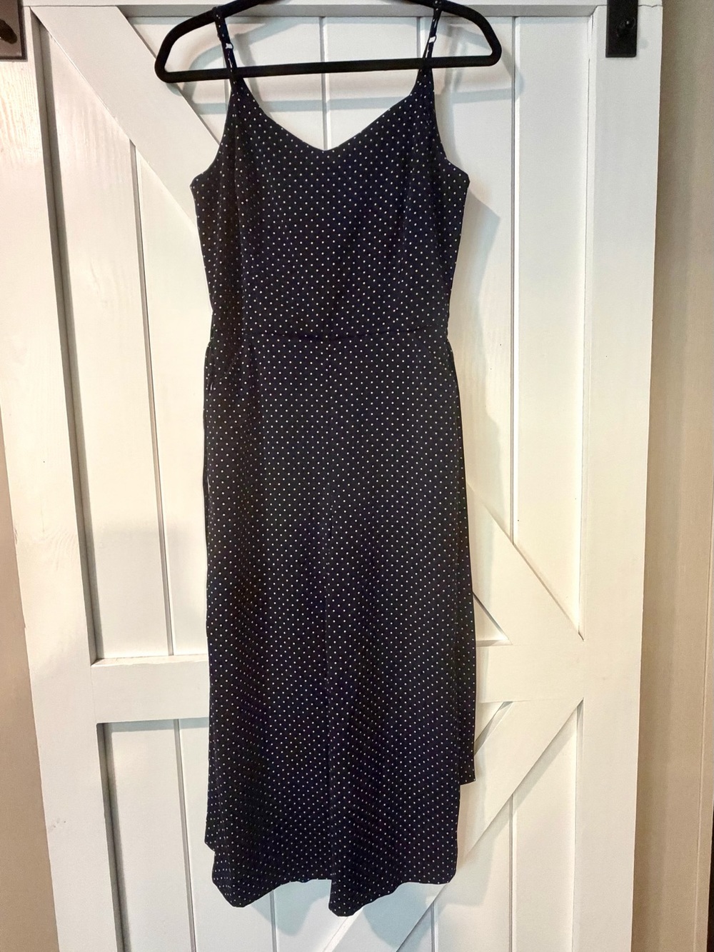Carolina Belle Montreal Black Polka Dot Jumpsuit size 6